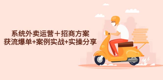 系统外卖运营＋招商方案，获流爆单 案例实战 实操分享-摘星网